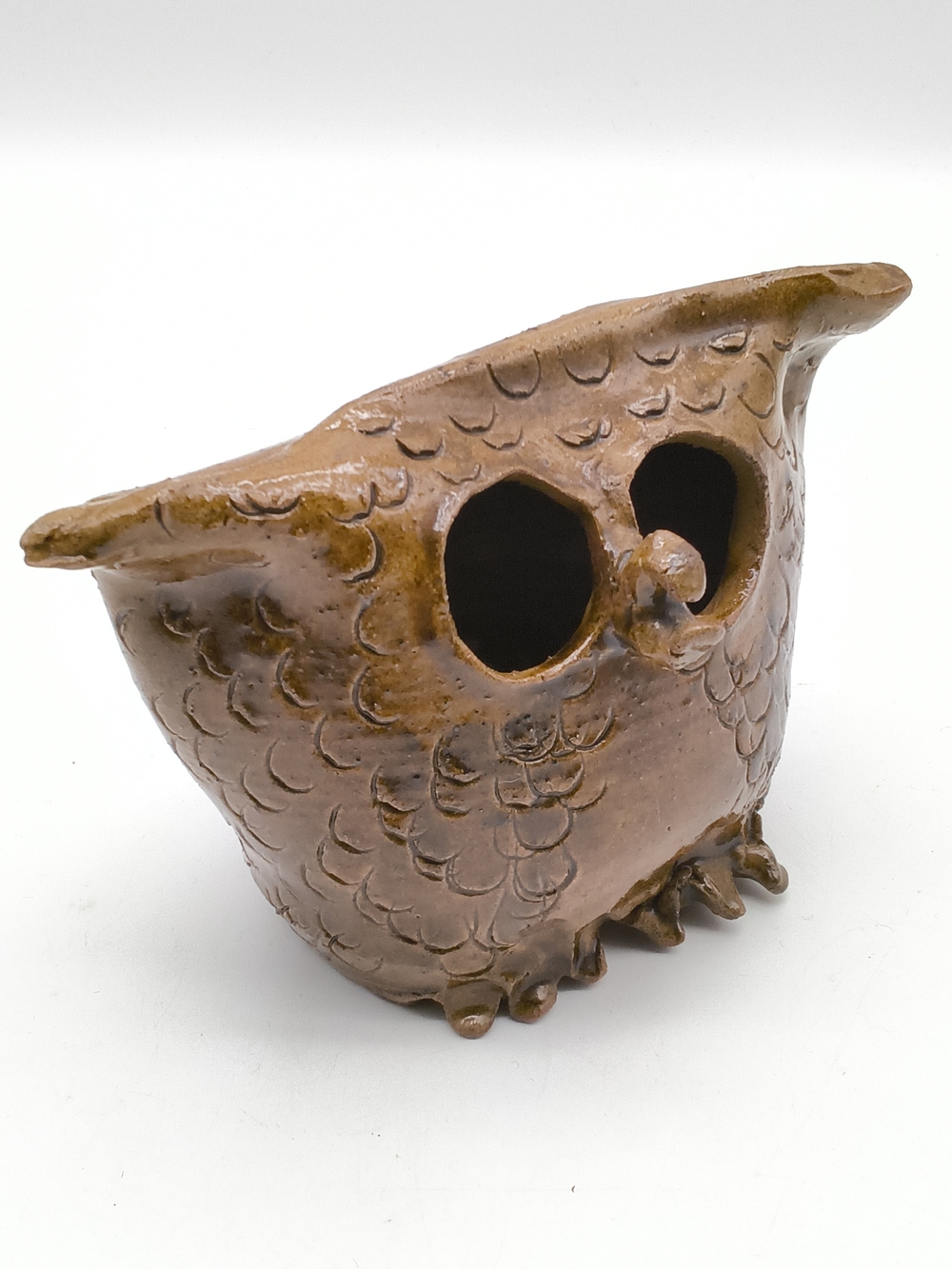 1977 Lenna Broatch Canadian Studio Pottery Owl